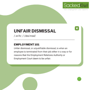 unfair dismissal definition graphic