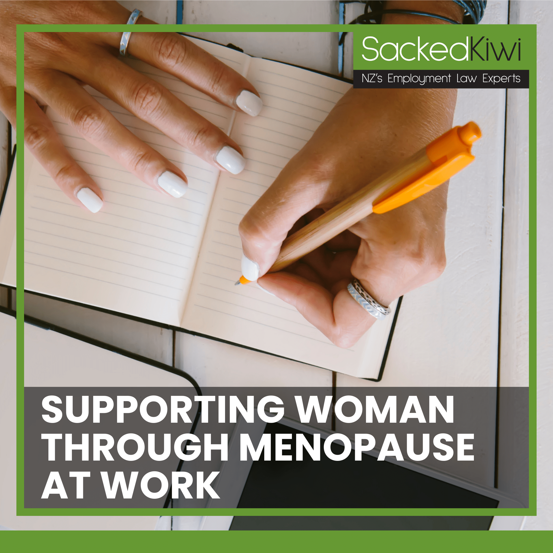 Supporting Women through Menopause at Work Page Graphic